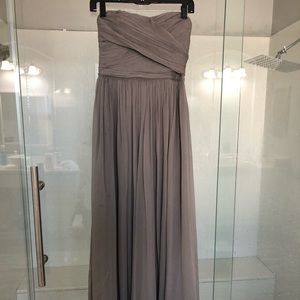 Grey formal J. Crew dress